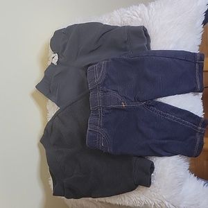 Three pairs of baby pants
